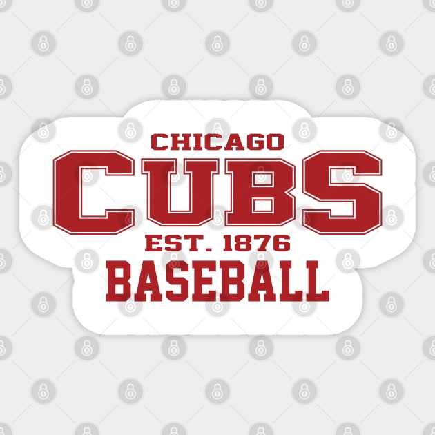 Cubs Chicago Baseball Sticker by Cemploex_Art